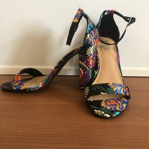 Brash Multiple Colors Block Heel